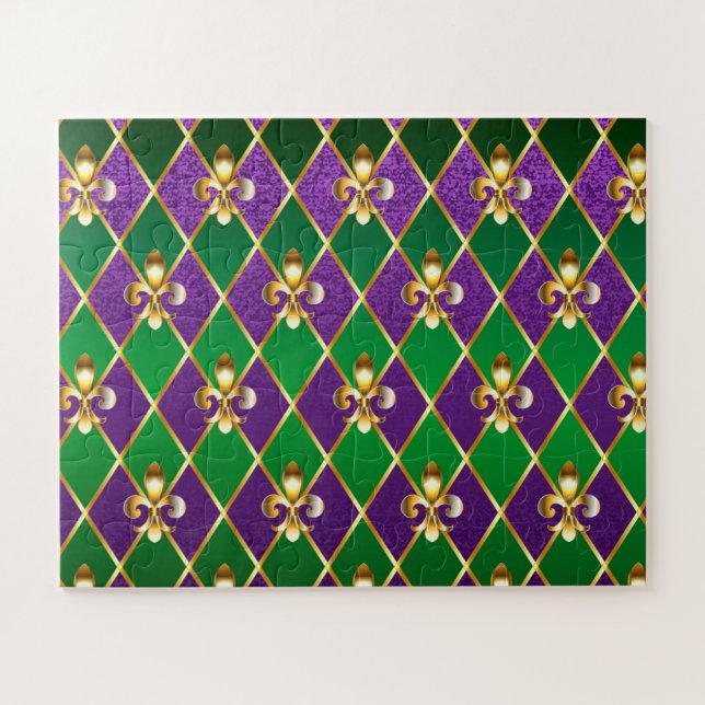 Jewellery Background Mardi Gras Jigsaw Puzzle (Horizontal)