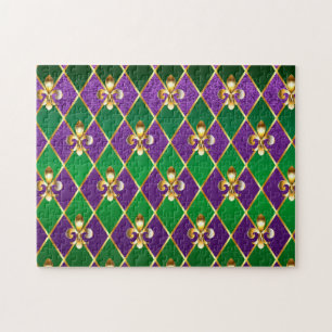 Jewellery Background Mardi Gras Jigsaw Puzzle