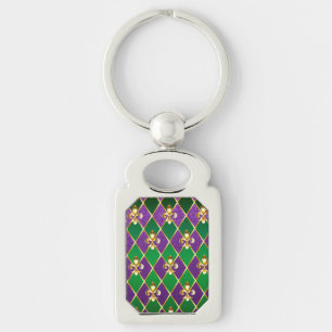 Jewellery Background Mardi Gras Key Ring
