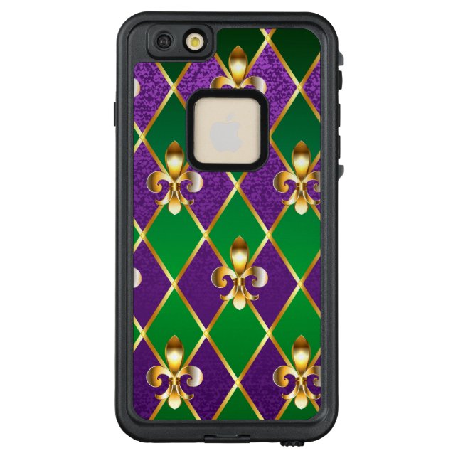 Jewellery Background Mardi Gras LifeProof iPhone Case (Back)