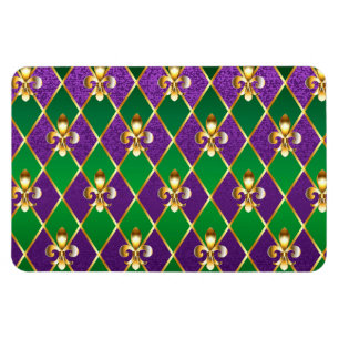 Jewellery Background Mardi Gras Magnet