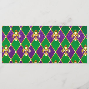 Jewellery Background Mardi Gras Menu