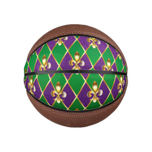 Jewellery Background Mardi Gras Mini Basketball