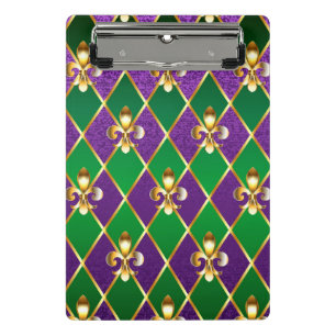 Jewellery Background Mardi Gras Mini Clipboard