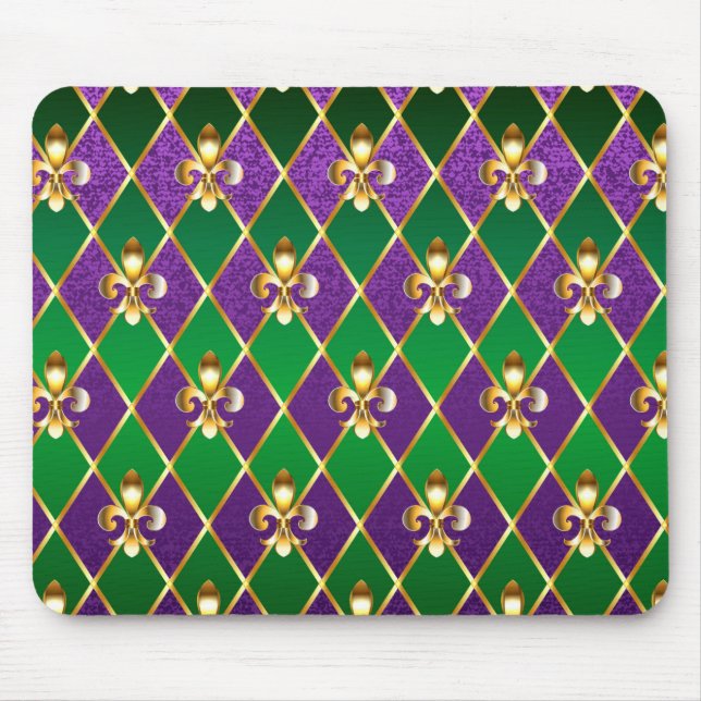 Jewellery Background Mardi Gras Mouse Mat (Front)