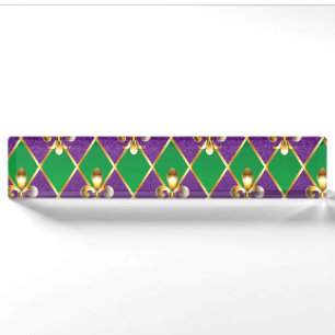 Jewellery Background Mardi Gras Nameplate
