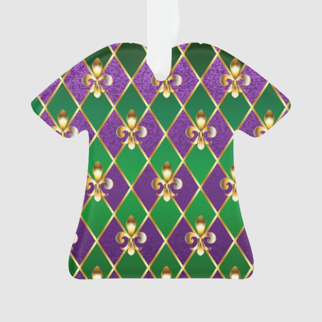 Jewellery Background Mardi Gras Ornament (Front)