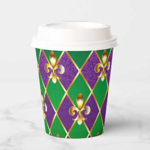 Jewellery Background Mardi Gras Paper Cups