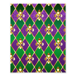 Jewellery Background Mardi Gras Photo Print