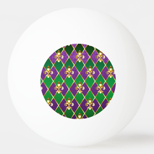 Jewellery Background Mardi Gras Ping Pong Ball (Front)