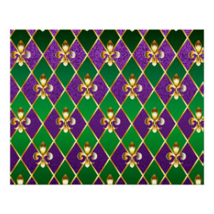 Jewellery Background Mardi Gras Poster