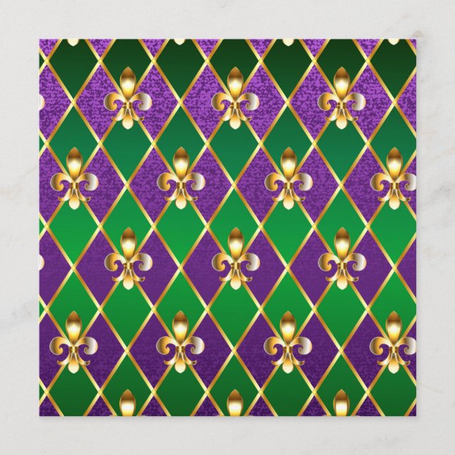 Jewellery Background Mardi Gras Programme (Front)