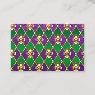 Jewellery Background Mardi Gras Referral Card