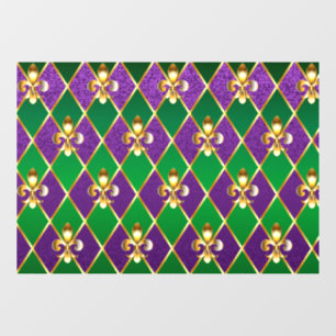 Jewellery Background Mardi Gras Window Cling