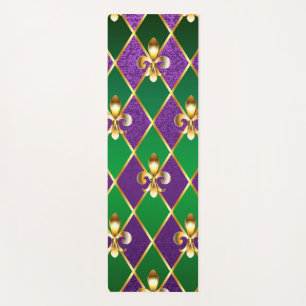 Jewellery Background Mardi Gras Yoga Mat