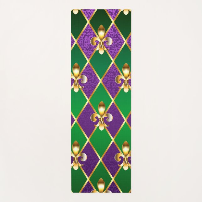 Jewellery Background Mardi Gras Yoga Mat (Front)