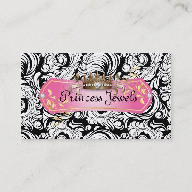 Jewellery Business Card Fashion Crown (Front)