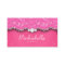 Jewellery Business Card Leopard Lace Pink