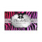 Jewellery Business Card Zebra Red Pink Bow