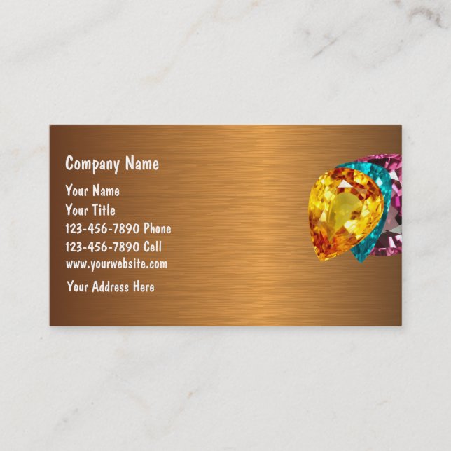 Jewellery Business Cards (Front)