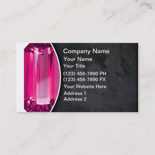 Jewellery Business Cards (Front)