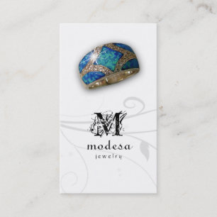 Jewellery Business Cards Australian Opal Ring