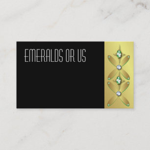 Jewellery Business Cards Emeralds