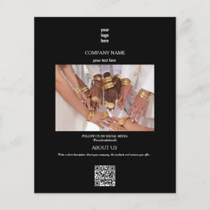 Jewellery Business Logo Promotional Advertising Flyer