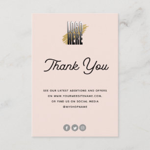 Jewellery Care Card Blush with Logo