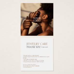 Jewellery Care Logo Photo Card