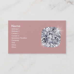 Jewellery chic pinkish business card