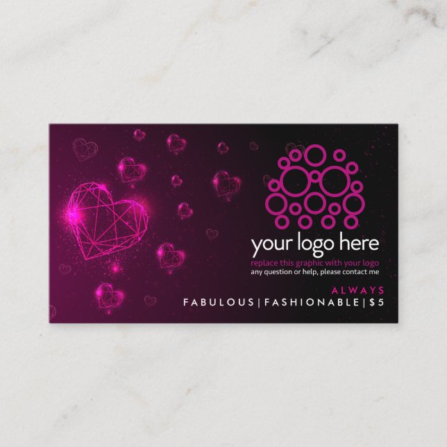 Jewellery Consultant Always fabulous fashionable Business Card (Front)