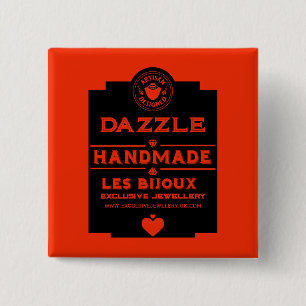 Jewellery Creator 15 Cm Square Badge