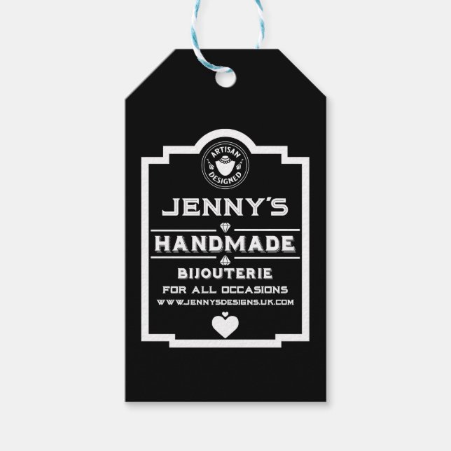 Jewellery Creator Gift Tags (Front)