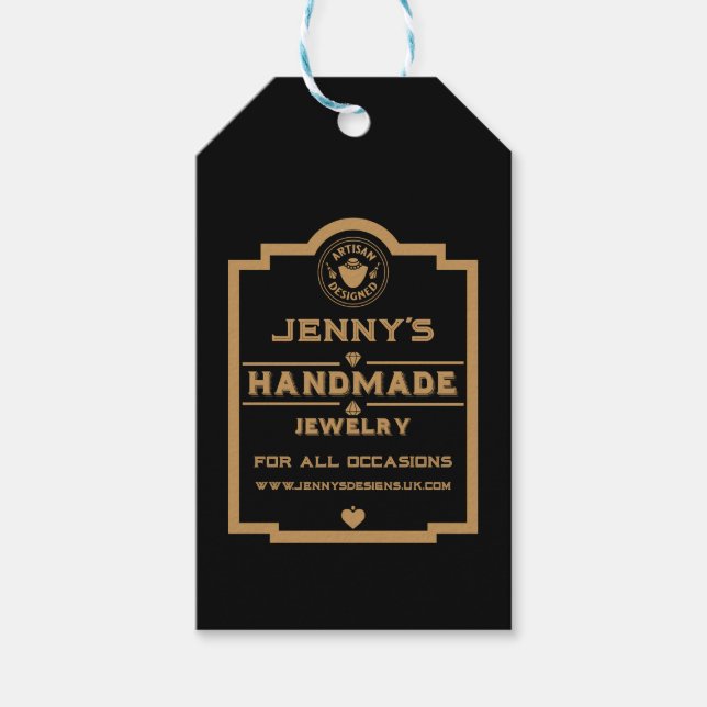 Jewellery Creator Gift Tags (Front)