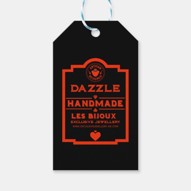 Jewellery Creator Gift Tags (Front)