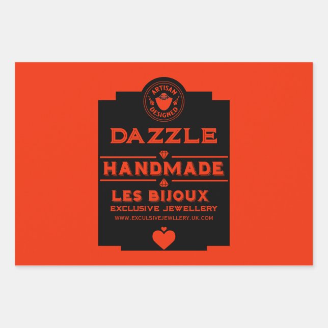 Jewellery Creator Wrapping Paper Sheet (Front)