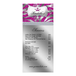 Jewellery Crown Rack Card Zebra Luxury Sparkle Pin