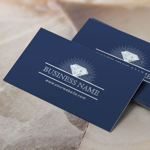 Jewellery Design Diamond jewellery Modern Navy Blu Business Card