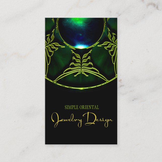 Jewellery Design Small Jewellery Business Card (Front)