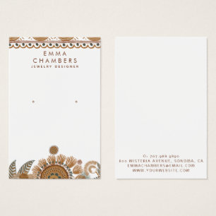 Jewellery Designer Boho Terracotta Earring Jewelle