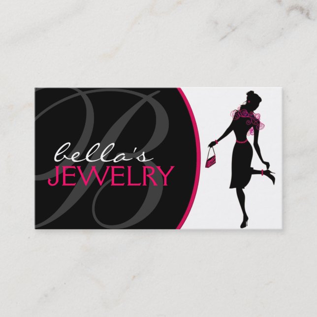 Jewellery Designer Business Card (Front)