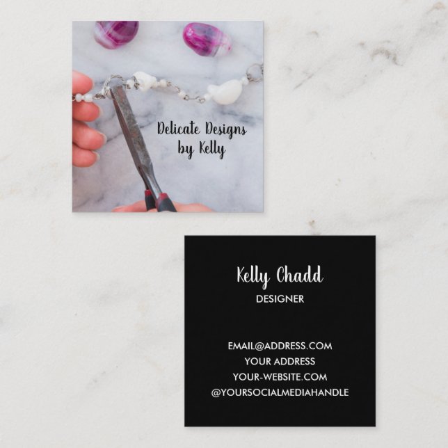 Jewellery Designer Business Card (Front/Back)