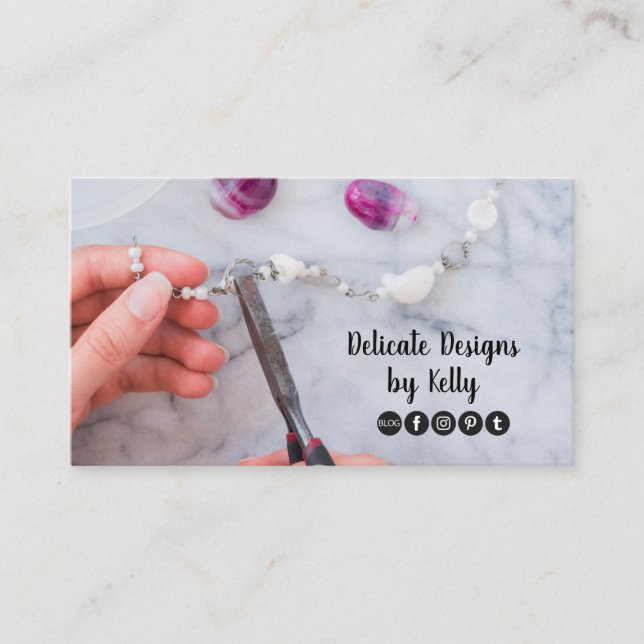 Jewellery Designer Business Card (Front)