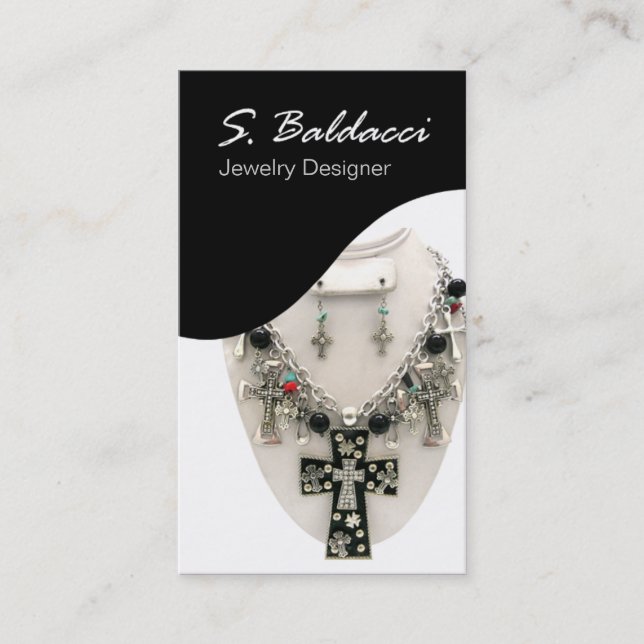 Jewellery Designer Custom Jeweller Business Card (Front)