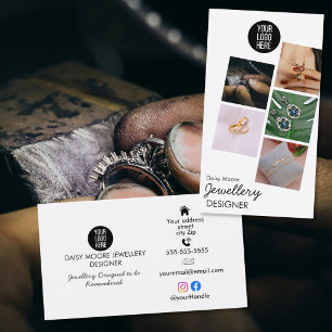 Jewellery Designer Photo Portfolio small business Card