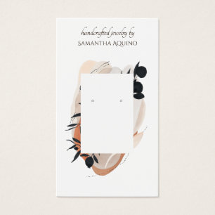 Jewellery Designer Terracotta Black Drop Earring