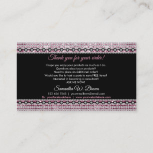 Jewellery Diamond Thank You Business Card