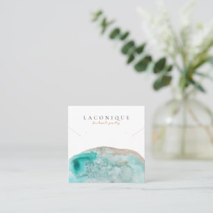 Jewellery Display     Blue   Watercolor Square Business Card