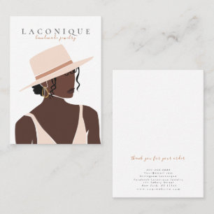 Jewellery Display Girl Portraits Abstract Busi Business Card
